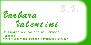 barbara valentini business card